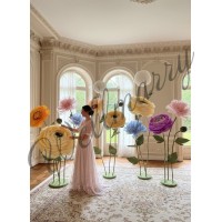 Ростовой цветок из бумаги "Ранункулюс" (цвет любой по договоренности)